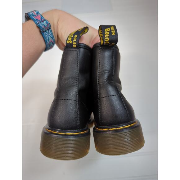 Dr. Martens 1460 Boot Black Kids 3 Lace Up Zip Up - Picture 6 of 9
